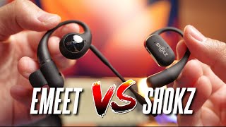 Battle of the Open Ear Earbuds! EMEET Airflow vs Shokz OpenFit Comparison Review!