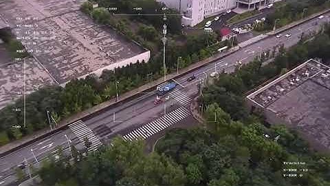 [Gimbals of UAV/drones] UAV/Drone Gimbal-Vehicle Tracking Test in RGB(EO) Camera Gimbal by UnbTek