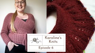 Karoline's Knits Ep 6 // Knitting for Olive Darling Wrap, Fern Sweater, and  Office Sweater 