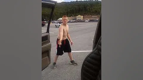 My brother being crazy