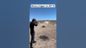 Binary trigger on an AR-15