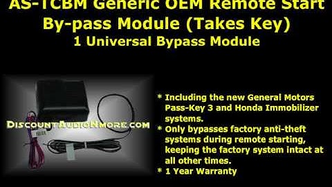 AS-TCBM $16.95 Free Shipping Generic Factory Remote Start By-pass Module Takes Key ASTCBM