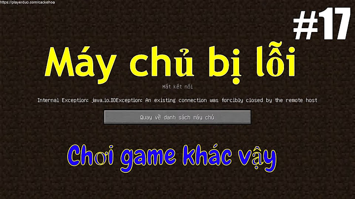 Khắc phục lỗi stop server khi reload minecraft năm 2024