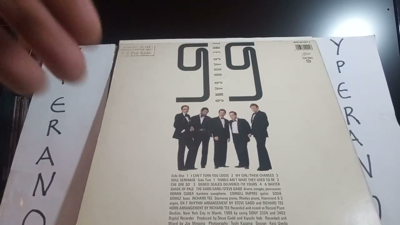 The Gadd Gang: Here & now LP [gold stamp promo] 1988 Covers album. Steve Gadd amazing drummer!