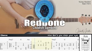 Video thumbnail of "Redbone - Childish Gambino | Fingerstyle Guitar | TAB + Chords + Lyrics"