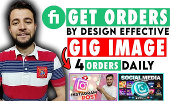 How to design an Effective Fiverr Gig Image to get Fiverr Orders  - Create Fiverr Gig Image on Canva