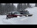 Camping in a blizzard with the ultimate budget s10 snow truck