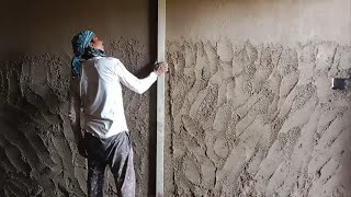 cement and sand wall plasterin building construction work| fastvand easy techniqe
