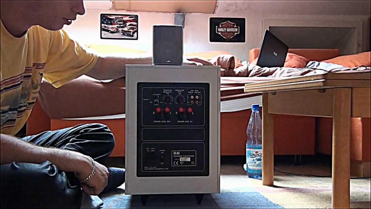 ELAC ESP 101 Subwoofer beurteilung und bewertung YouTube