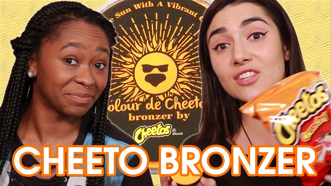cheeto bronzer vs actual cheetos saf freddie youtube