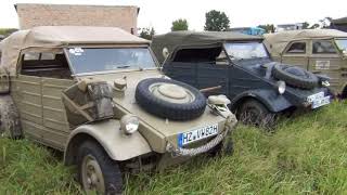 Lynow 2017, Freunde deutscher Militärtechnik, VW Kübelwagen, Zündapp K 750, BMW R 75