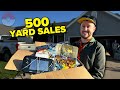 1000 to spend at the biggest yard sales