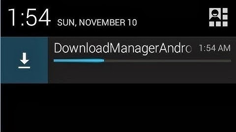 Android Studio Tutorial -Downloading Files from Download Manger  with source code