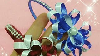 طريقة سهلة وبسيطة لعمل توكة أو طوق للشعر // مشروع مربح جدا من البيت // How to make hair bands