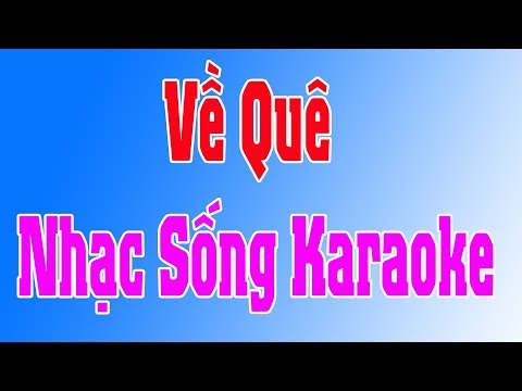 Karaoke Nhạc Sống |  Về Quê ( Cha Cha Cha ) | Duy Tùng Karaoke