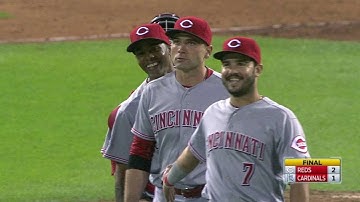 CIN@STL: Iglesias retires Gyorko to seal Reds