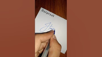 How to signature your name | Calligraphy | Billionaire signature style | Harpreet signature style |