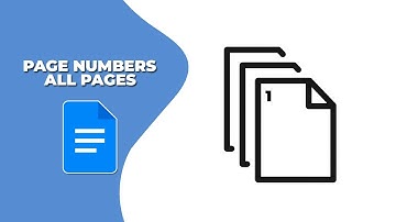 How to put page numbers to all pages in google docs 2024