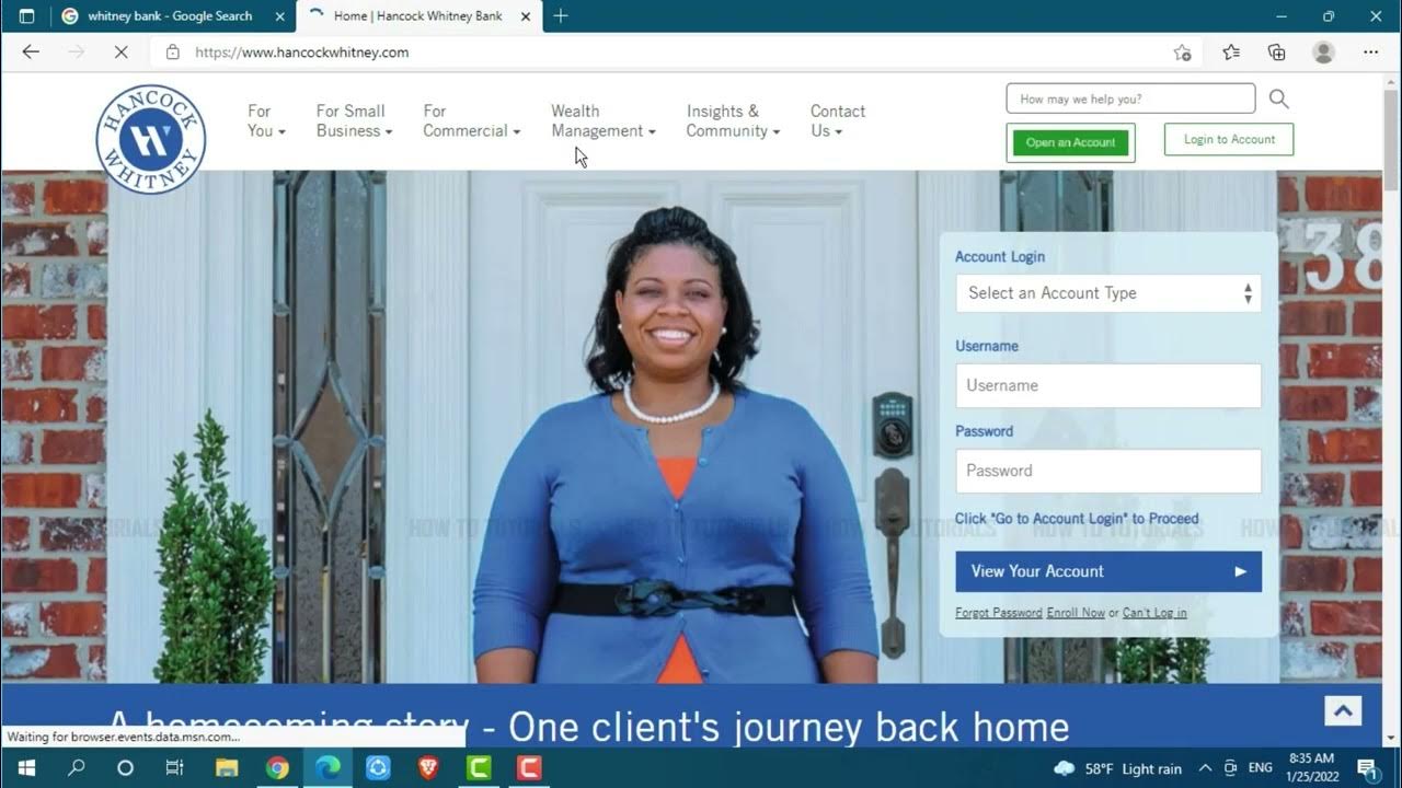 How To Login Hancock Whitney Bank Online Banking Account 2022