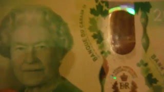 The new 2016 $20 polymer bank note