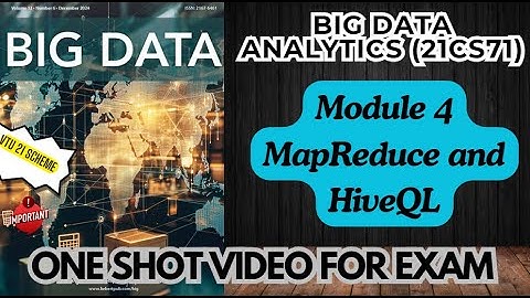 BDA Module 4 Important Topics-21CS71- ONE SHOT VIDEO FOR EXAM-Big Data Analytics #21CS71 #BDA #vtu
