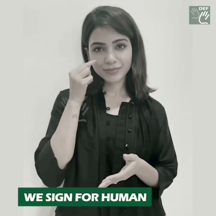 International Week of the Deaf 2021| Celebrating Indian Deaf Community|Samantha Ruth Prabhu Akkineni