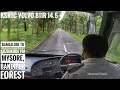 BANGALORE TO KOZHIKODE VOLVO BUS JOURNEY IN KSRTC Via MYSORE, BANDIPUR FOREST😍 #MY FIRST EVER VLOG🙏🙌