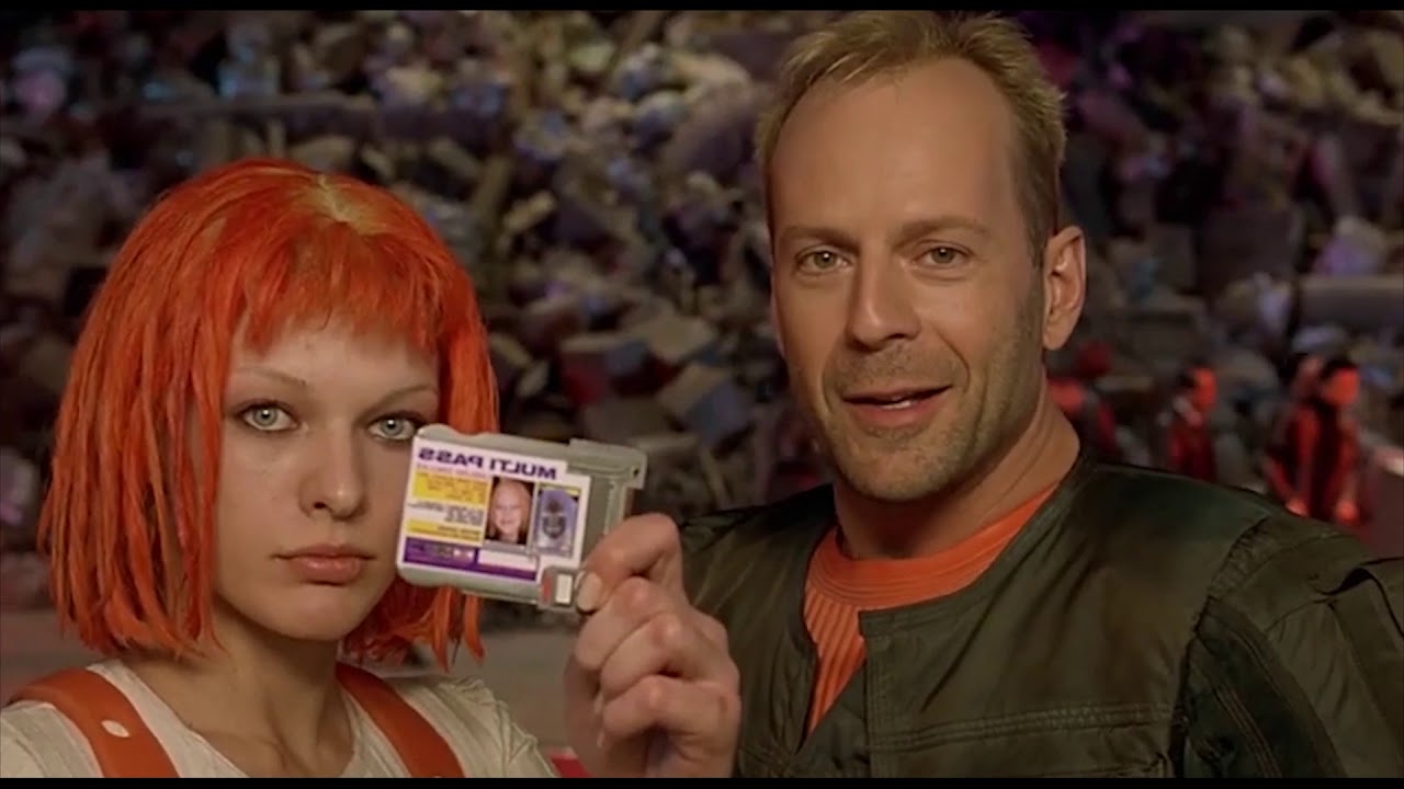 Мила Йовович. Лилу Даллас мультипасс. Фрагмент из фильма "Пятый элемент ...