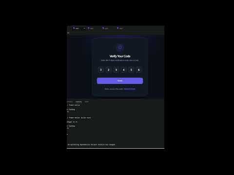Modern OTP Verification Animation | HTML CSS JavaScript | Glassmorphism UI