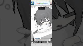 Showing my artwork (tracing) the app name is Ibis paint x