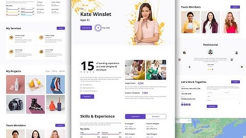 Fully Responsive Portfolio Website Template  build using Bootstrap 5 HTML5 CSS3, and JavaScript