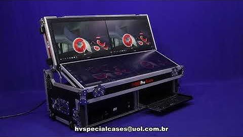 CASE COM 4 MONITORES TOUCH PARA SISTEMA LVI EMOTION DA WAVES