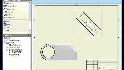 37 Auxiliary View - Autodesk Inventor Tutorial - Drawing
