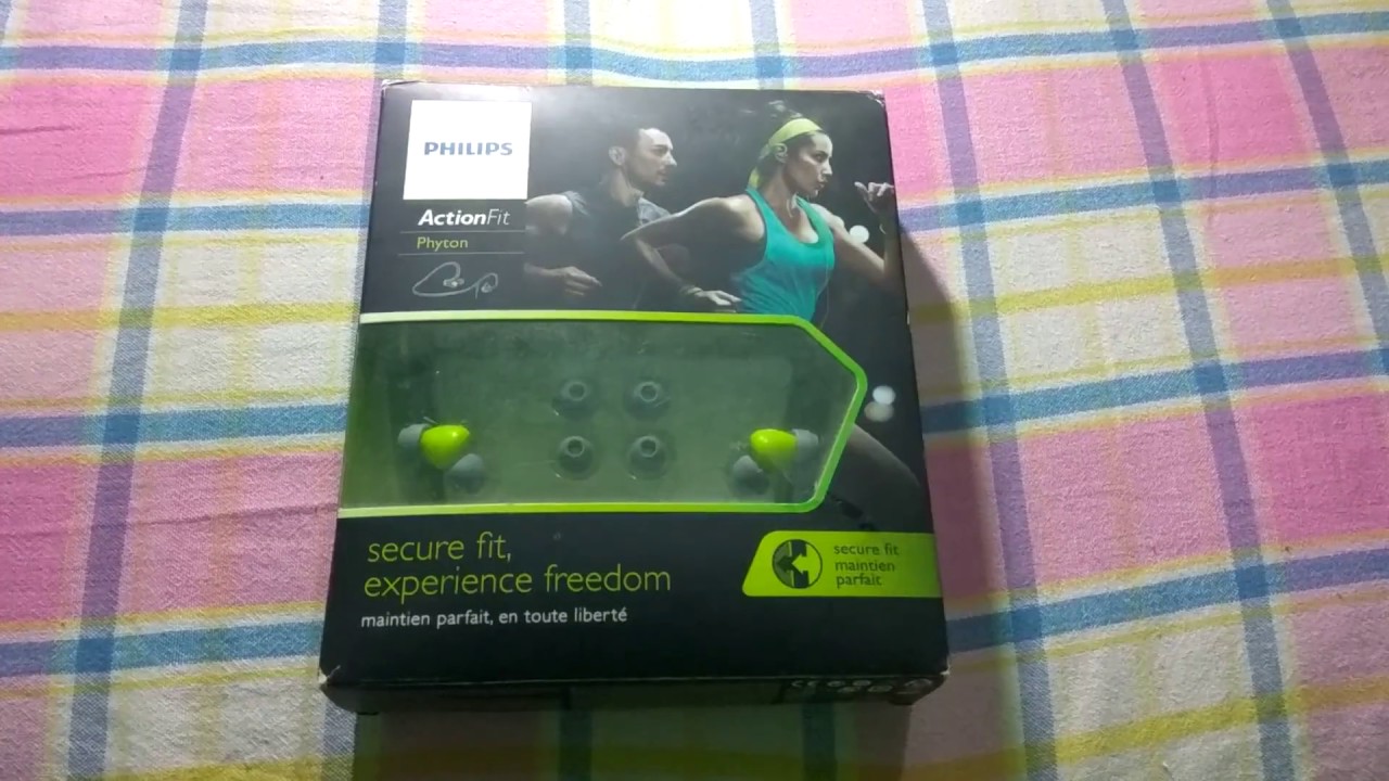 Philips in ear headphones unboxing and overview (actionfit Python ...