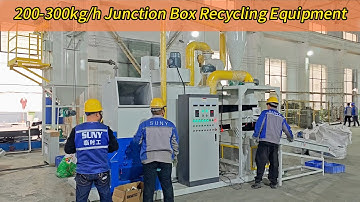 How to Recycle Junction Boxes – Copper & Plastic Separation Machine (200-300kg/h)#recyclingsolution