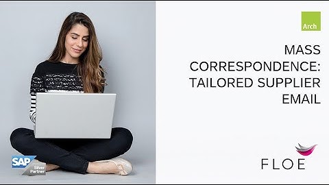 SAP: Vendor mail merge