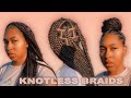 JUMBO KNOTLESS BRAIDS!! | SUPER FLAT! | BEGINNER FRIENDLY!