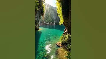 Mesmerizing AI Nature: Calm Water & Forest Vibes! #CalmNature #AINature #shorts