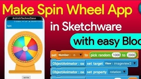 How to Sketchware pro Spin Wheel App Crate