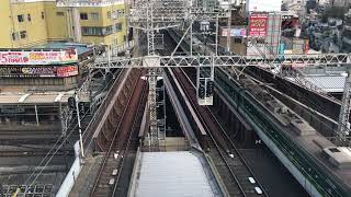 ◆京阪　7両編成　準急　大阪　京橋駅　「京阪のる人、おけいはん。」◆