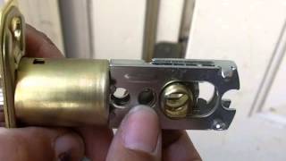 Installing a Doorknob with Keyed Lock