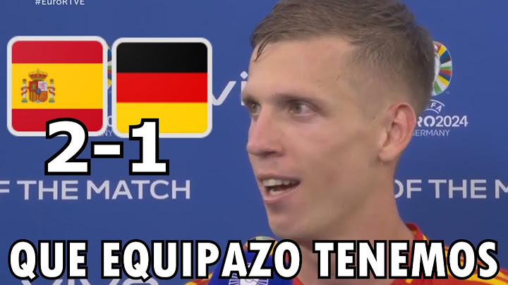 REACCIÓN DANI OLMO EL MEJOR DE ESPAÑA  ESPAÑA 2-1 ALEMANIA EUROCOPA 2024