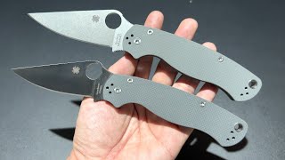 SPYDERCO PARAMILITARY 2 ELMAX DARK GREY / ยืม เทาทั้งตัวเลย Blade Ops Exclusive