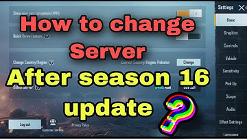 HOW TO CHANGE SERVER AFTER SEASON 16 UPDATE