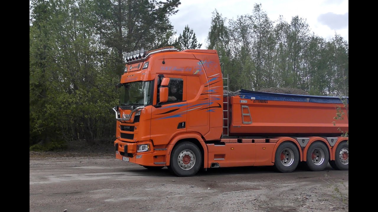 Scania R650 8X4 V8 & Volvo BM L180 (4K) - YouTube