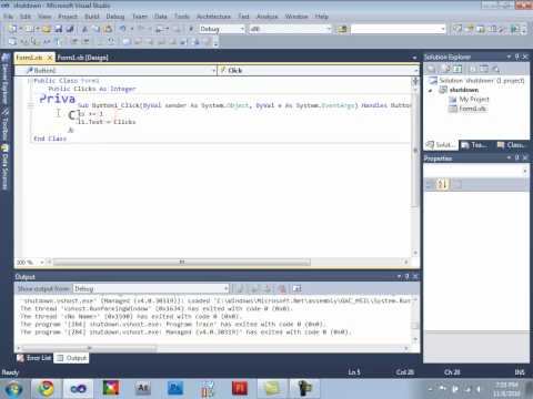 Visual Basic 2010 Click Counter