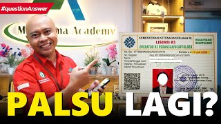 Adduuh!! Nemu Sertifikat & Lisensi Palsu lagi