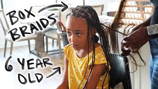 Her First Time Getting Braids Mom Vlog