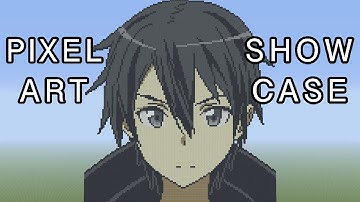 Minecraft Pixel Art Showcase - Kirito Sword Art Online SAO