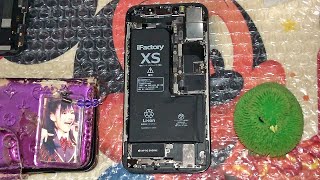 【2回目】前回iPhone XSのバッテリー交換時にバッテリー下側2箇所シールが駄目になったから急遽取り寄せたバッテリーシールとシーラントグルーを貼り直したヨ！！(ショートバージョン)実況＃4147